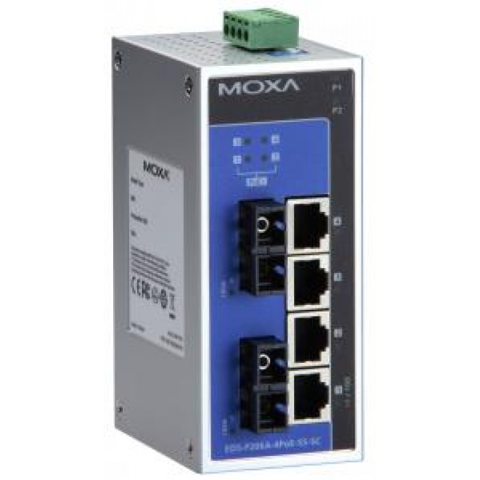 MOXA EDS-P206A-4PoE-MM-ST-T
