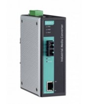 Медиаконвертер Ethernet 10/100BaseTX в 100BaseFX (многомодовое оптоволокно) в металлическом корпусе MOXA